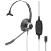 Micro-Casque Monaural UC Connexion USB-C Cordon USB C-LX