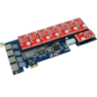 Card Asterisk support 8 analog lines with  PCI Express 1