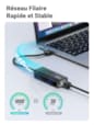 Adaptateur Ugreen HUB USB 3.0 vers 3 Ports USB 2.0 RJ45 20265