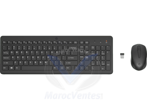 COMBINAISON SOURIS ET CLAVIER SANS FIL HP 330 (2V9E6AA) 2V9E6AA