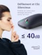 Souris sans fil 2 4Ghz 10M GRIS Noir 90372
