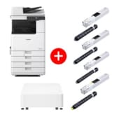 Imprimante Laser IR C3326i MFP+ TONER C-EXV65 BK (17500 p),Y/C/M(11000 p)+ Plain Pedestal Type-S3