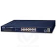 SWITCH PLANET 16-PORT 10/100/1000T 802.3AT POE + 2-PORT 100/1000X SFP MANAGED 220W GS-4210-16P2S