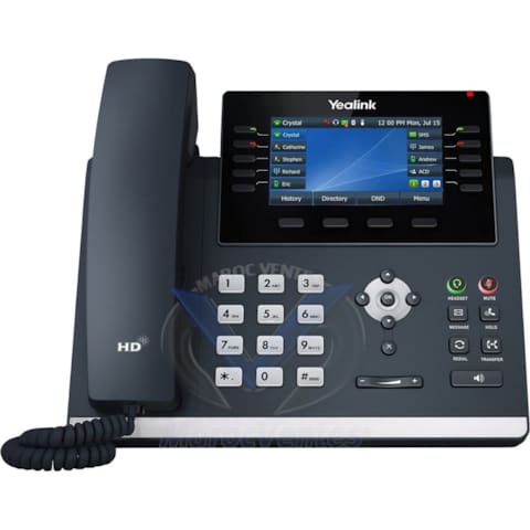 Téléphone IP jusqu'à 16 Comptes SIP Ecran Couleur de 4.3 pouces SIP-T46U