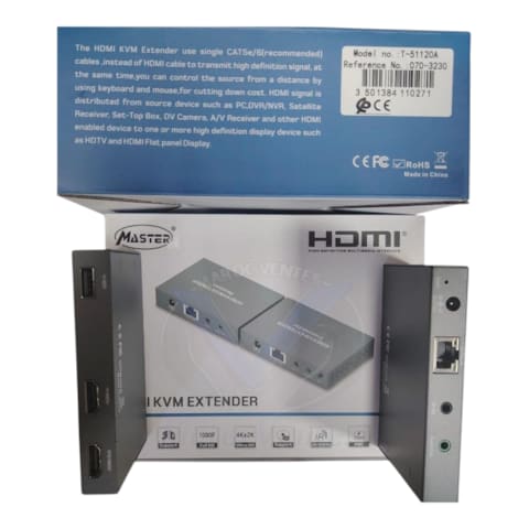 KVM Extender HDMI 2.0 Master sur Cat5e/6 (T-51120A) jusqu'à 120m T-51120A
