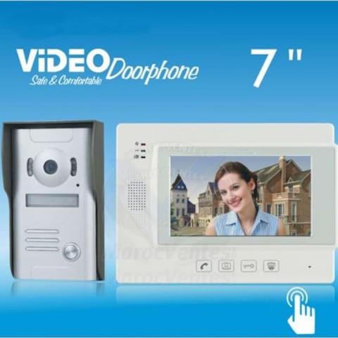 Video Doorphone ZDL-37M 1 CAMERA + 1 MONTEUR Couleur avec Ecran LCD 7 " VDP01