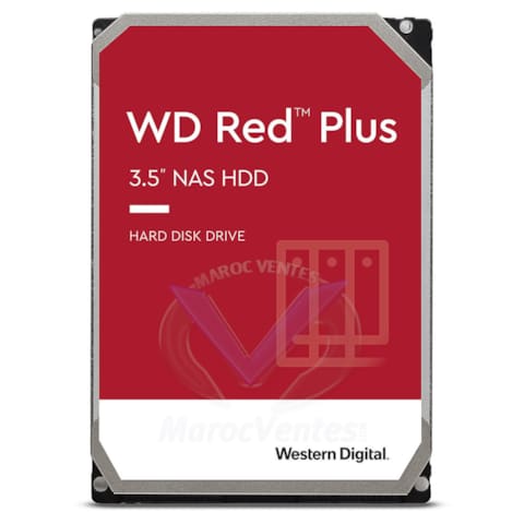 WD 8 TB NAS RED PLUS SATA 6GB/S (SATA III) 5640 RPM CACHE 128 MO WD80EFZZ