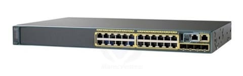 CATALYST2960-X RECONDITIONNE Géré - 24 x 10/100/1000 (PoE+) + 4 x Gigabit SFP Montable sur Rack WS-C2960X-24PS-L-RF