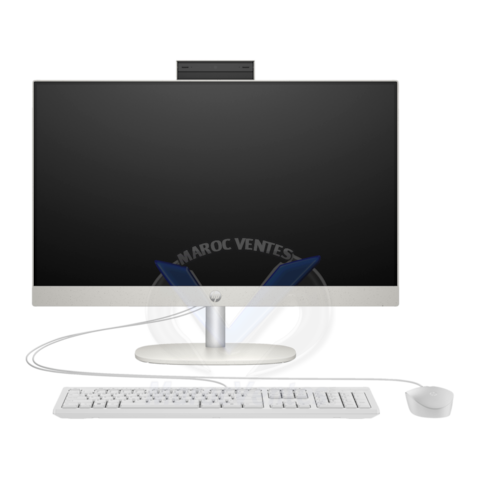 HP AiO ProOne 240 G10 Intel Core i5-1335U (up to 4,60 GHz, 12 MB cache L3, 10 cores) - 8GB DDR4-3200 MHz , PCIe® NVMe™ 512 Go, Intel® Iris® Xᵉ , Realtek Wi-Fi 6 RTL8852BE (2x2) et Bluetooth® 5.3 , USB Type-C®, vitesse de transfert 5 Gbit/s; 2 ports USB Ty