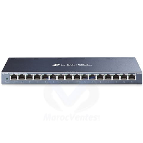 Switch 16 Ports Gigabit Boîtier Métal TL-SG116
