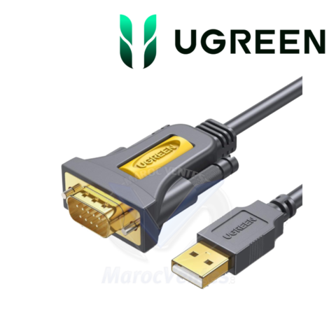 Ugreen Adaptateur USB 2.0 to DB9 RS-232 Male 3M 20223