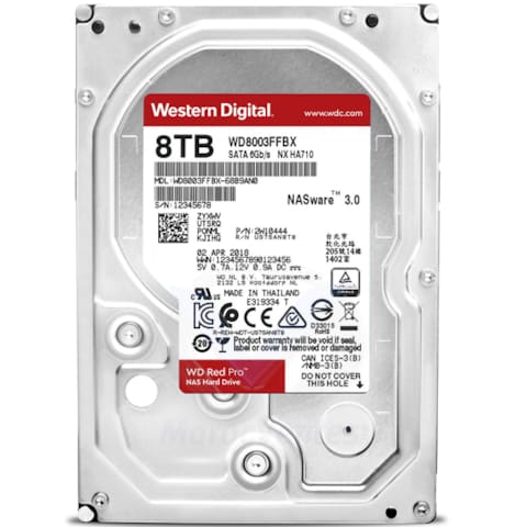 Disque Dur Interne NAS PRO 3,5" 8 To 256 Mo SATA III WD8003FFBX