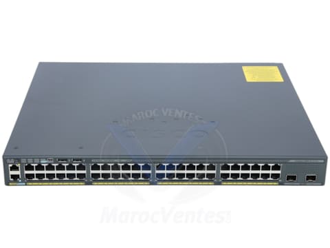 Switch 48 x 10/100/1000 (PoE+) + 4 x Gigabit SFP Géré WS-C2960X-48LPS-L