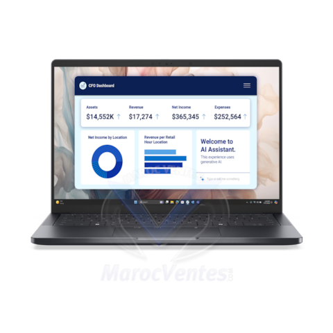 DELL LAPTOP Premium PA14250 14'' Touch Ultra7-266V 16Go 512Go SSD Windows 11 Pro Gris 36M DP14PREM-U7-T