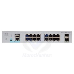 Switch manageable 16 ports 10/100/1000 Mbps PoE+ + 2 ports SFP (*Refreshed-Remis à neuf)