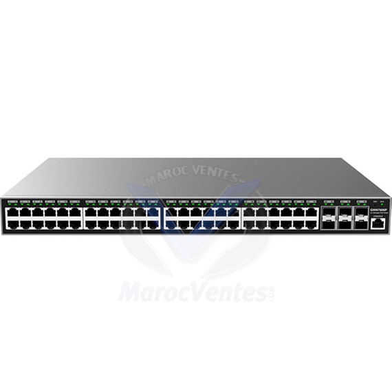 Switch Administrable Niveau 2+ 48 Ports Gigabit + 6 Ports SFP+ GWN7806P