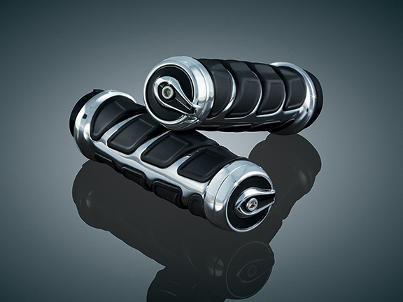 KINETIC GRIPS, CHROME 82-UP CBL THROTTLE 6350
