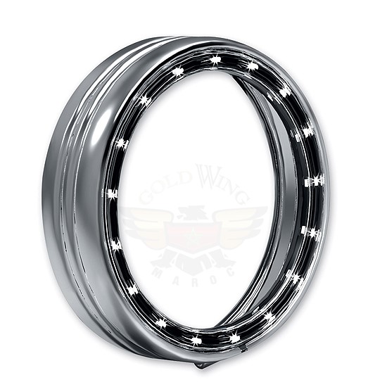 L.E.D. HALO TRIM RING, CHROME FOR 