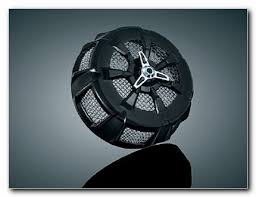 BLACK & CHROME ALLEY CAT AIR CLEANER CVR 9438