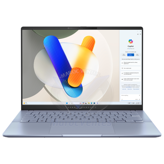 ASUS VIVOBOOK S5406MA Ultra 5-125H 14"OLED WUXGA 16 Go 512 Go SSD W11H Mist Bleu 24M 90NB12H2-M00DZ0