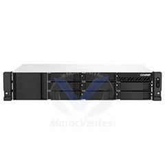 QNAP SERVEUR NAS RACKABLE 8 BAIES 8GO RAM SANS DISQUE 2U
