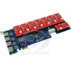 Card Asterisk support 8 analog lines with  PCI Express 1 ZA8E